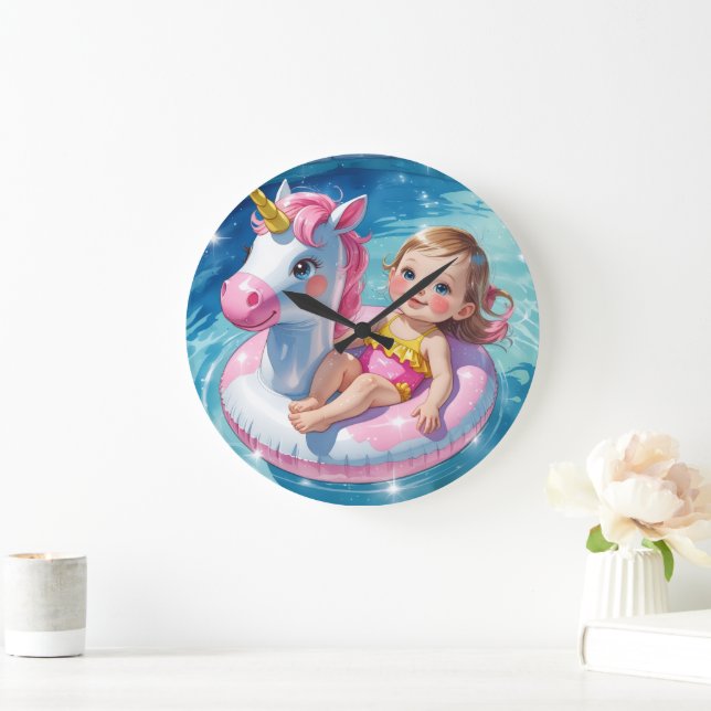 Pool Days Large Clock (Home)