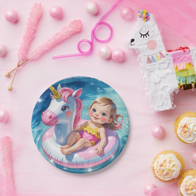 Pool Days Paper Plate (Party)