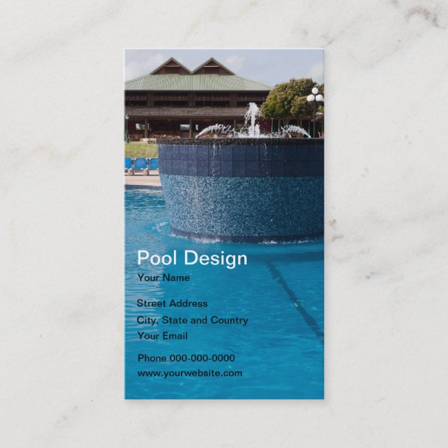 Pool Design Business Card (Front)