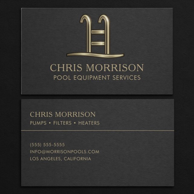 Pool Equipment Services Business Card (Creator Uploaded)