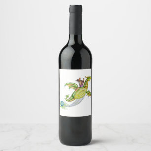 Pool Floaty Wine Label