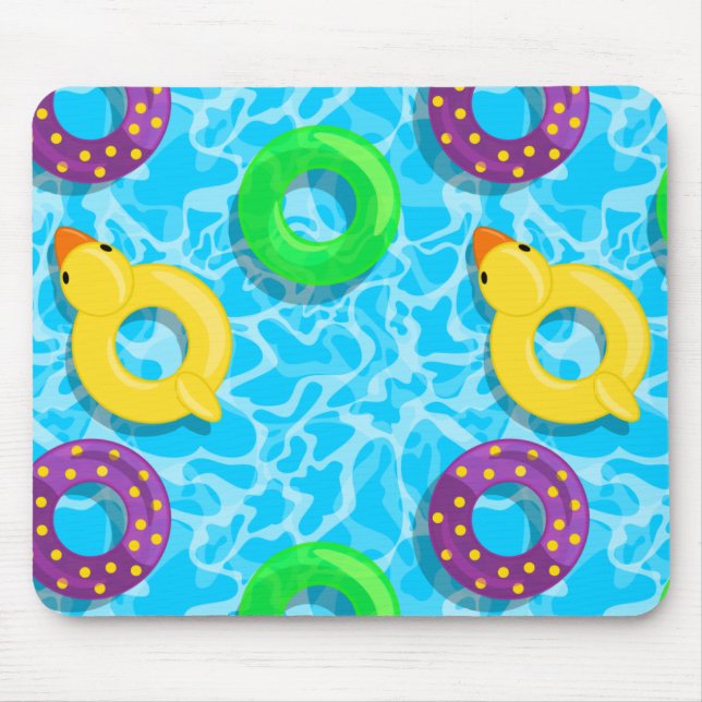 Pool Full of Floaties Mouse Mat (Front)
