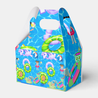 pool fun and play birthday favour box
