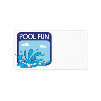 Pool Fun Label