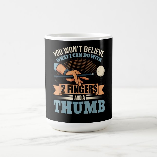 Pool Funny Billiards Coffee Mug (Center)
