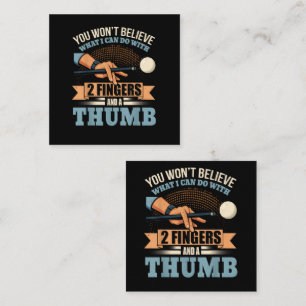 Pool Funny Billiards Enclosure Card