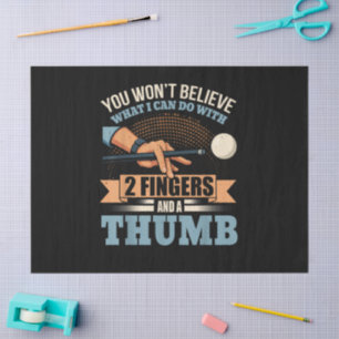 Pool Funny Billiards Tissue Paper
