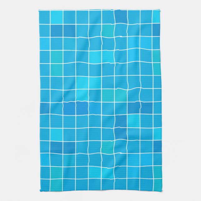 Pool geometry tea towel (Vertical)