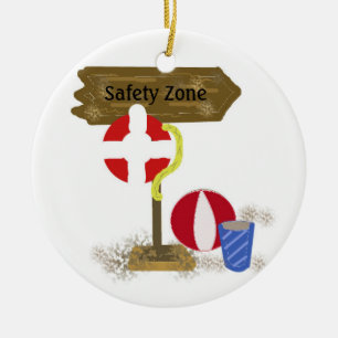Pool Guard Safety Zone Ceramic Tree Decoration