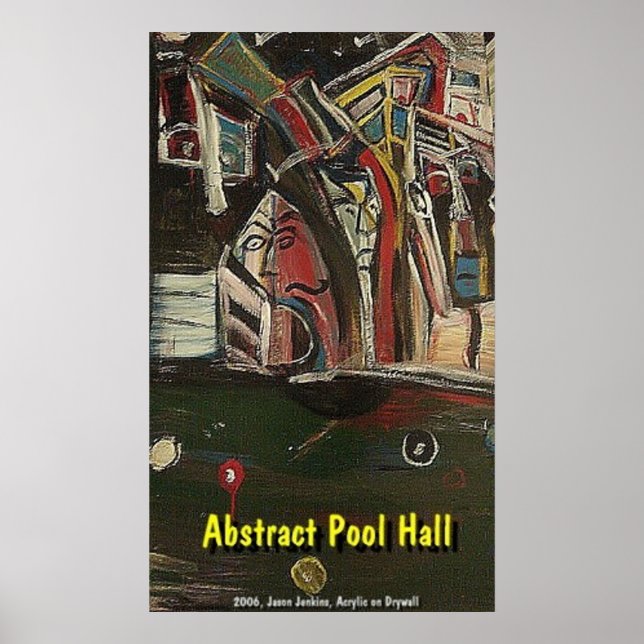 POOL HALL ABSTRACT POSTER (Front)