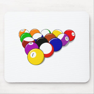 Pool Hall Balls Rack Em Sports Leisure Billiards Mouse Mat