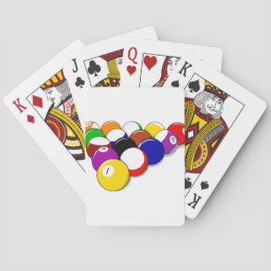 Pool Hall Balls Rack Em Sports Leisure Billiards Playing Cards
