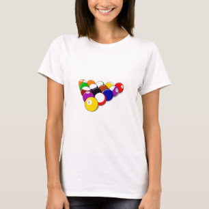 Pool Hall Balls Rack Em Sports Leisure Billiards T-Shirt