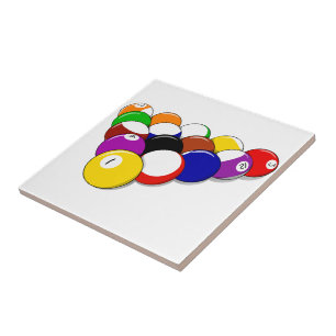 Pool Hall Balls Rack Em Sports Leisure Billiards Tile