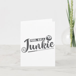 Pool Hall Enthusiastics Billiards Card