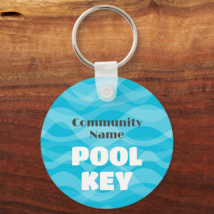 Pool Key with your community name or info Ring