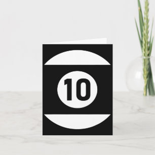 Pool Ll 10 Matching Billiards Gift Easy Halloween Card