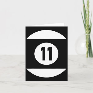 Pool Ll 11 Matching Billiards Gift Easy Halloween  Card