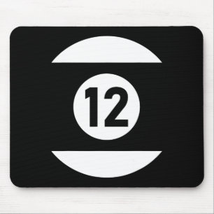 Pool Ll 12 Matching Billiards Gift Easy Halloween Mouse Mat