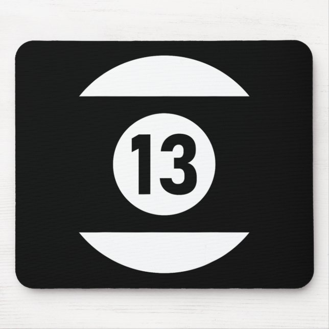 Pool Ll 13 Matching Billiards Gift Easy Halloween  Mouse Mat (Front)