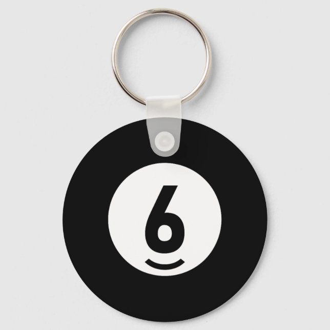 Pool Ll 6 Matching Billiards Gift Easy Halloween C Key Ring (Front)