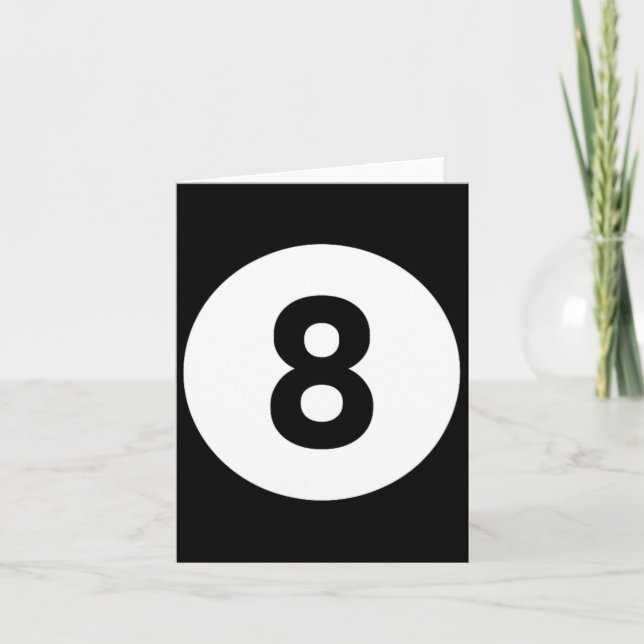 Pool Ll 8 Matching Billiards Gift Easy Halloween C Card (Front)
