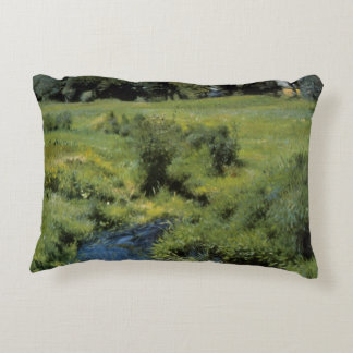 Pool Medfield by Dennis Miller Bunker, Vintage Art Decorative Cushion
