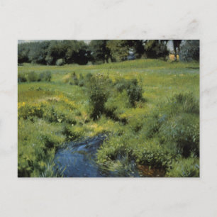 Pool Medfield by Dennis Miller Bunker, Vintage Art Postcard
