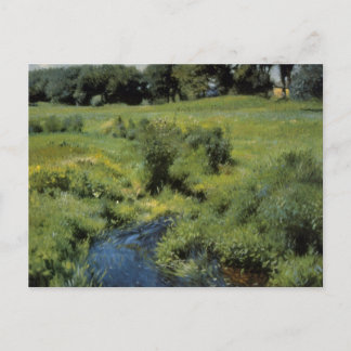 Pool Medfield by Dennis Miller Bunker, Vintage Art Postcard