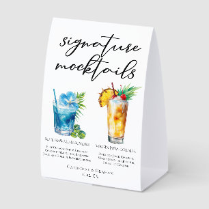 Pool Mocktails Blue Hawaiian Piña Colada