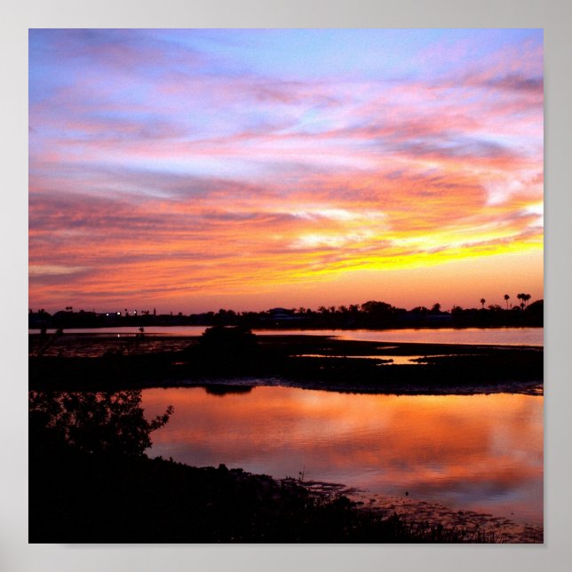 Pool of clouds poster (Front)