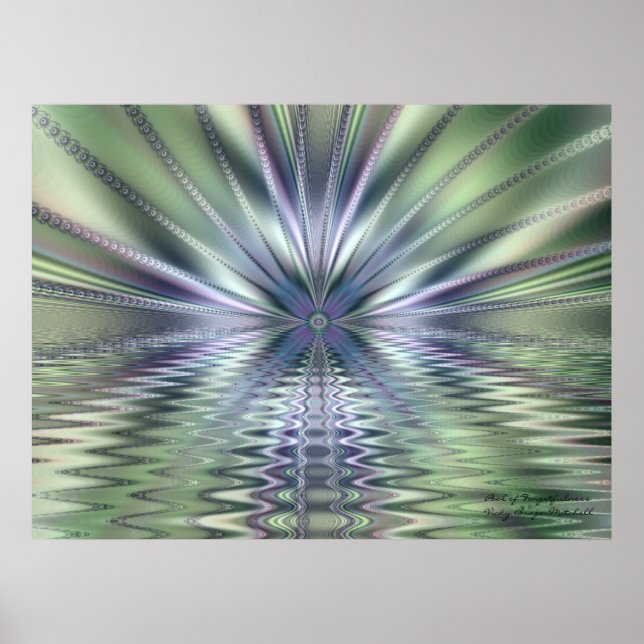 Pool of Forgetfulness Abstract Art Poster (Front)