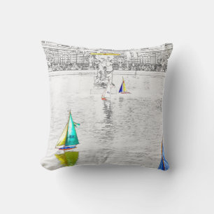 Pool of the Luxembourg Garden - Paris Cushion