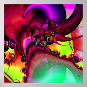 Pool of the Spiral King Variation 1  Art Print