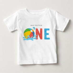 Pool Party 1st Birthday Party Outfit Baby T-Shirt