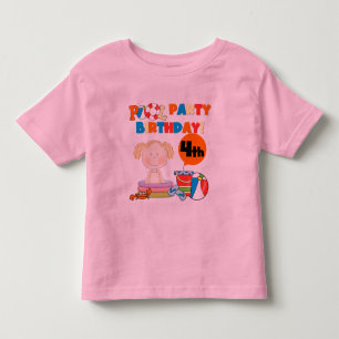 Pool Party 4th Birthday Tshirts and Gifts