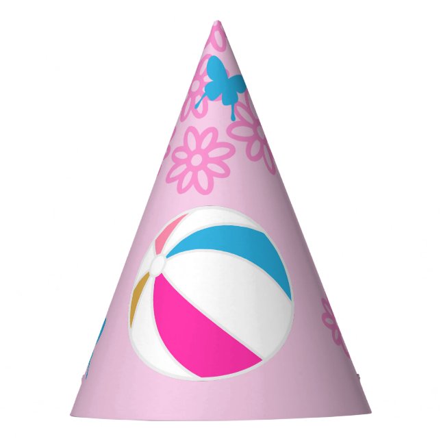 Pool Party 5th Birthday Girl Fashion Doll summer Hat (Front)