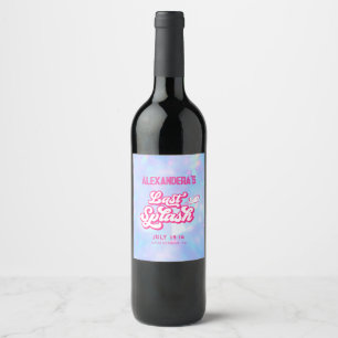 Pool Party Bachelorette Wine Label