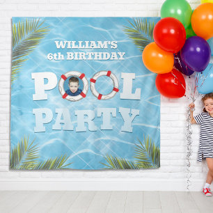 Pool Party Backdrop Tapestry - Kids Party Decor