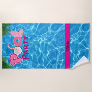 Pool Party Beach Towel
