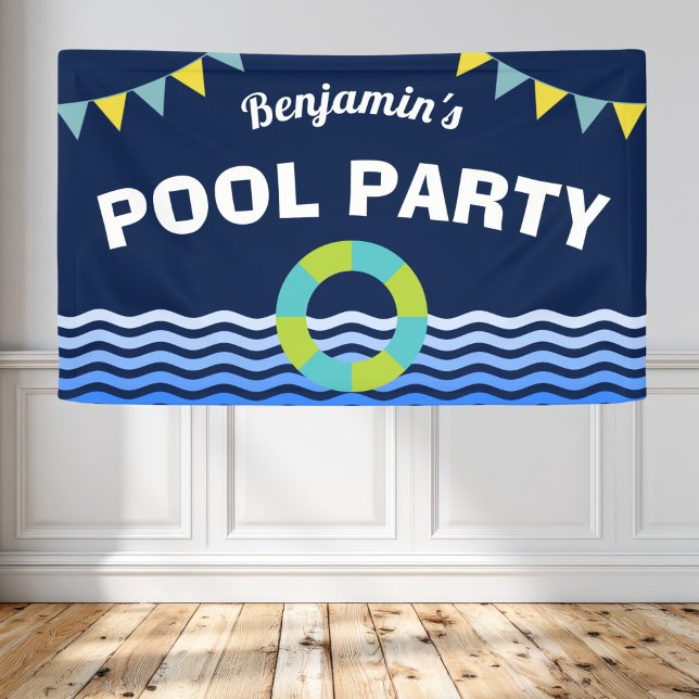 Pool Party Birthday Banner (Creator Uploaded)