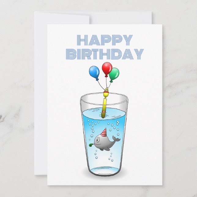 Pool Party Birthday Card (Front)