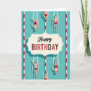 Pool Party Birthday Card