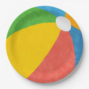 Pool Party Birthday Decor Supplies  Paper Plate