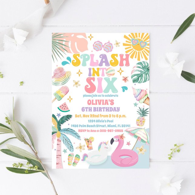 Pool Party Birthday Invitation (Creator Uploaded)