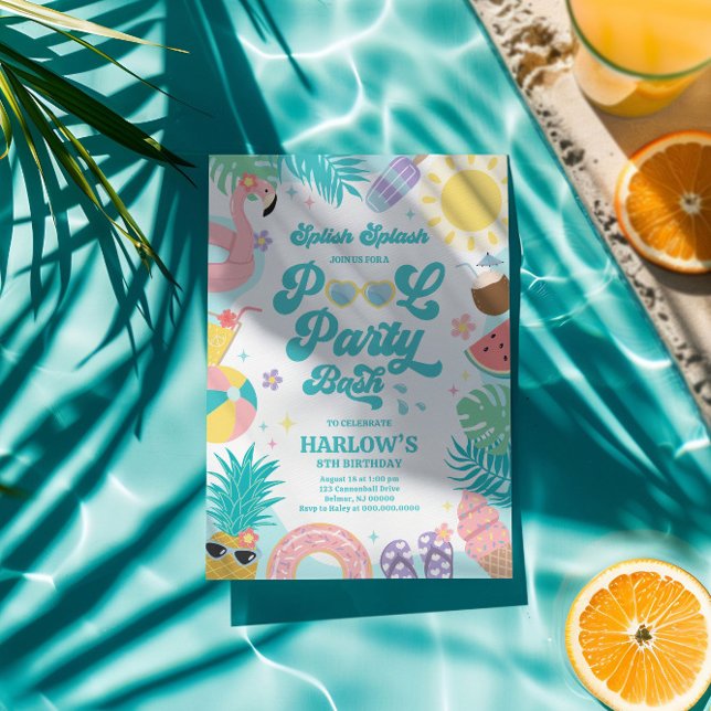 Pool Party Birthday Invitation (Creator Uploaded)