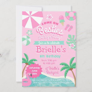 Pool Party Birthday Invitation
