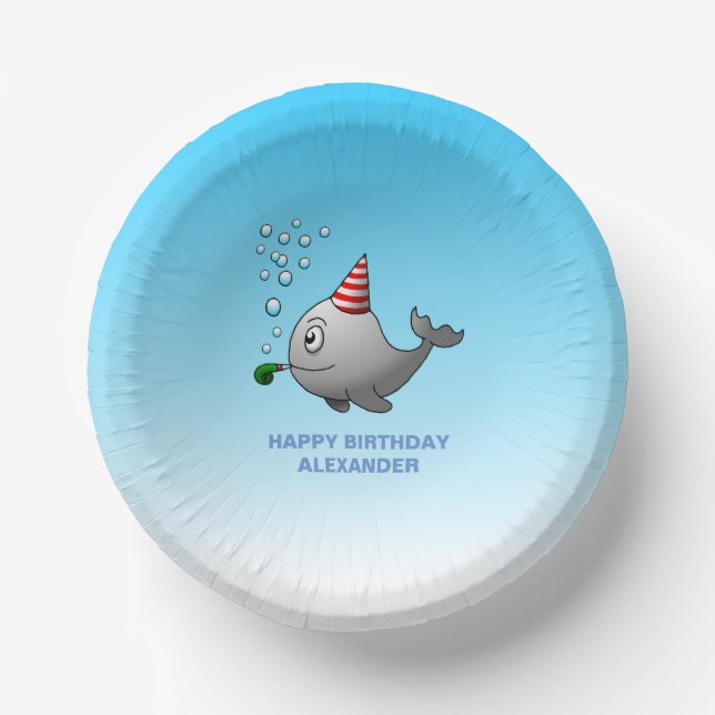 Pool Party Birthday Paper Plate (Front)