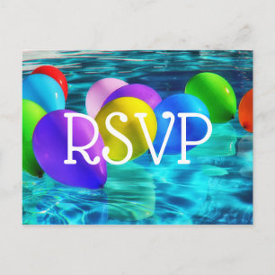 Pool Party/Birthday Party RSVP Card
