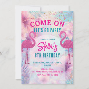 Pool Party Birthday   Pool Party  Invitation